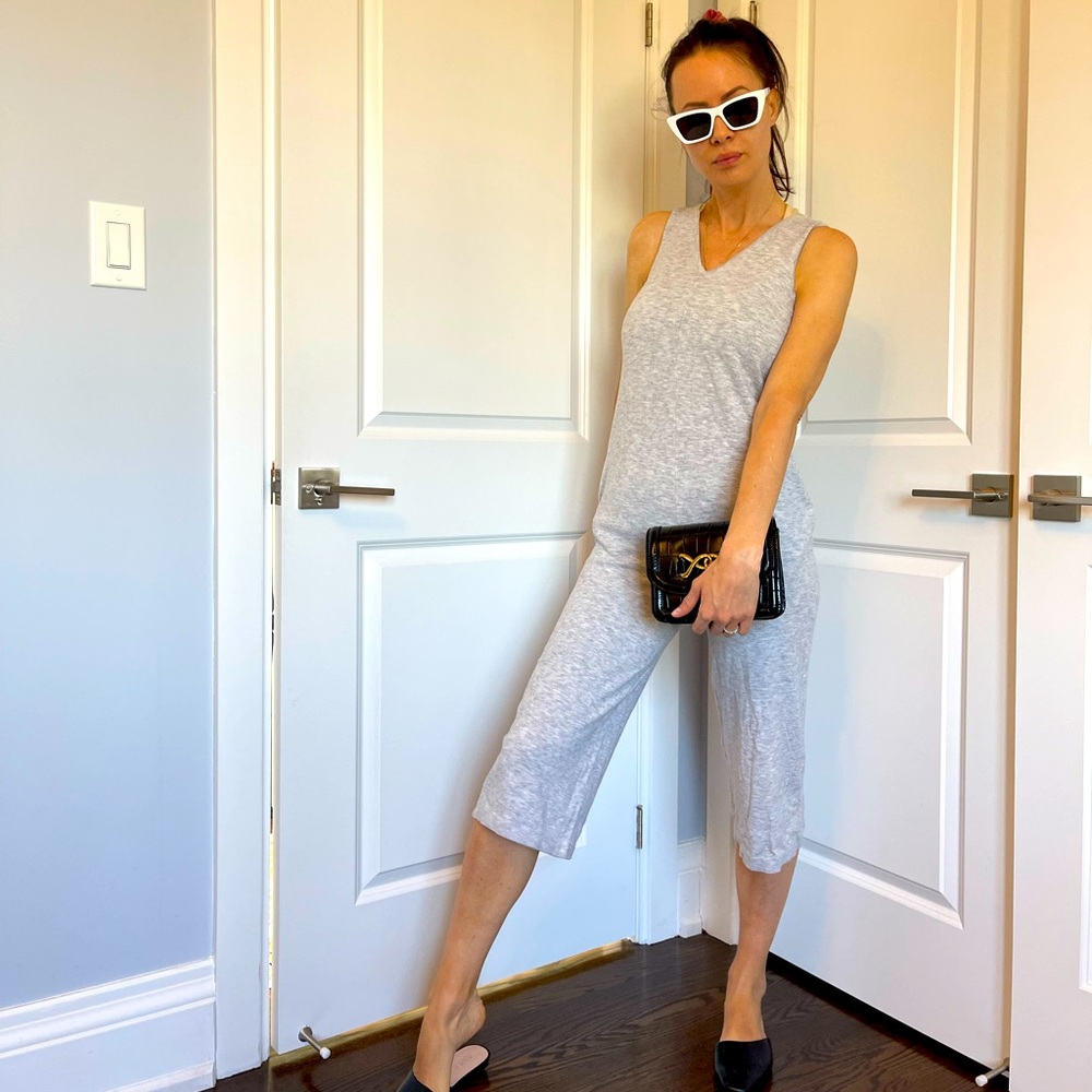 Soft one piece grey jumpsuit